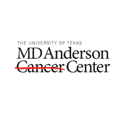 Logo of MD Anderson Cancer Center, a healthcare partner of the Latattore Foundation